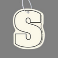 Letter "S" Air Freshener Tag